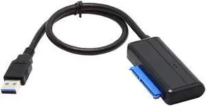 USB 3.0 to Angled SATA Desktop Laptop Hard Disk Drive SSD 2.5" 3.5inch 22 Pin Adapter Cable
