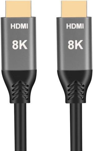 HDTV 2.1 Cable Ultra-HD UHD 8K 60hz 4K 120hz Cable 48Gbs with Audio & Ethernet HDTV Cord 1m-5m