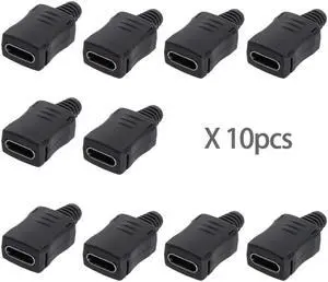 Chenyang 10set DIY 4pin USB 2.0 Type C Female Socket Connector SMT type with PC Board & Housing & 3.0mm SR Chenyang 10set DIY 4pin USB 2.0 Type C Female Socket Connector SMT type with PC Board & Housing & 3.0mm SR