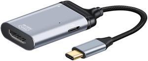 USB-C Type C to HDMI Converter HDTV Adapter 4K 60hz 1080p with Female PD Power