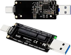 CFast Card Reader for Desktop Laptop USB-C USB3.0 Card Adapter PCBA Type-C to CFast 2.0