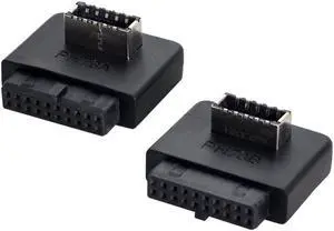 2pcs USB 3.1 Front Panel Socket Key-A Type-E to USB 3.0 20Pin Header Male Extension Adapter for Motherboard