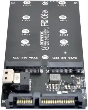 SFF-8654 to U2 Kit NGFF M-Key to Slimline SAS NVME PCIe SSD SATA Adapter for Mainboard