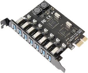 7 Ports PCI-E to USB 3.0 HUB PCI Express Expansion Card Adapter 5Gbps for Motherboard