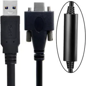 5 Meters USB 3.1 Type-C Dual Screws Locking to Standard USB3.0 Data Cable 5 Meters USB 3.1 Type-C Dual Screws Locking to Standard USB3.0 Data Cable