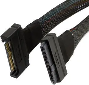 68pin U.2 U2 SFF-8639 NVME PCIe SSD Male to Female Extension Cable 50cm