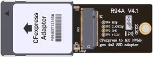 CF-Express Type-B to NVMe 2230 M.2 M-Key CH SN530 SSD Adapter CFE for XBOX Series X&S PCIe4.0 Expansion Memory Card