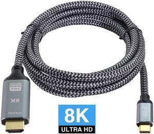 USB-C Type-C USB4 Source to HDTV 2.0 Display 8K UHD 4K DP to HDTV Male Monitor Cable Connector 1.8m 6ft