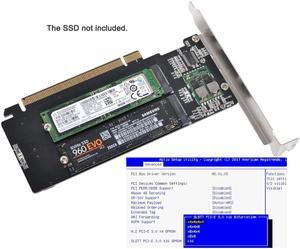 4X NVME M.2 AHCI to PCIE Express 3.0 Gen3 X16 Raid Card VROC Raid0 Hyper Adapter