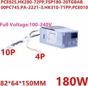 PSU For Lenovo 10Pin 180W Power Supply PCE025 PCE010 PCG010 HK280-72PP FSP180-20TGBAB PA-2181-2 HK310-71PP
