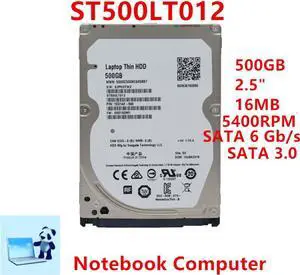 HDD For Seagate 500GB 2.5" SATA 6 Gb/s 16MB 5400RPM For Internal Hard Disk For Laptop Hard Drive For ST500LT012