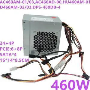 PSU For Dell T3630 5680 R7 R6 R5 460W Power Supply AC460AM-01 AC460AM-03 DPS-460DB-4 A/15 A AC460EGM-01 AC460EM-01