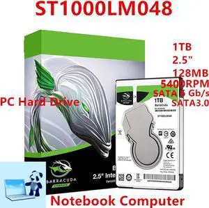 HDD For Seagate BarraCuda 1TB 2.5" SATA 128MB 5400RPM For Internal Hard Disk For Notebook HDD For ST1000LM048