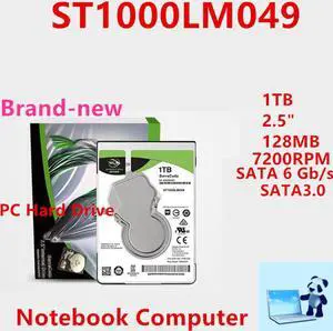 HDD For Seagate BarraCuda 1TB 2.5" SATA 6 Gb/s 128MB 7.2K For Internal Hard Disk For Notebook HDD For ST1000LM049