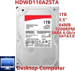 HDD For Toshiba 1TB 3.5" PMR SATA 6 Gb/s 64MB 7200RPM For Internal Hard Disk For Desktop Hard Drive For HDWD110