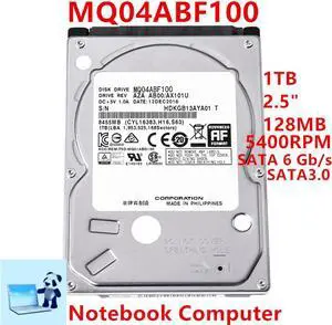 HDD For Toshiba 1TB 2.5" SATA 6 Gb/s 128MB 5400RPM For Internal Hard Disk For Laptop Hard Drive For MQ04ABF100