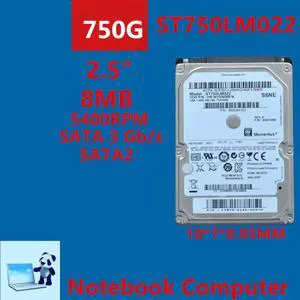 HDD For Samsung Brand 750G 2.5" SATA 3 Gb/s 8MB 5400RPM For Internal Hard Disk For Notebook HDD For ST750LM022