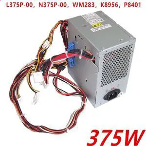 PSU For Dell 9150 9100 380 420 430 440 389 390 3400 375W Power Supply L375P-00 N375P-00 WM283 K8956 PS-6371-1DF2-LF