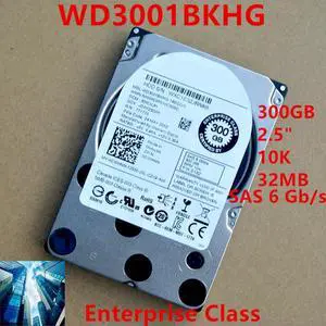 HDD For Dell Brand 300GB 2.5" 10K SAS 6 Gb/s 32MB For Internal HDD For Enterprise Class HDD For 0CWHNN WD3001BKHG