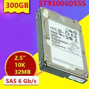 HDD For Seagate Brand 300GB 2.5" 10K SAS 6 Gb/s 32MB For Internal HDD For Enterprise Class HDD For ST9300605SS