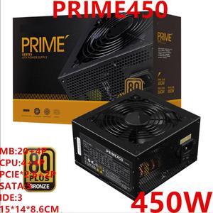 PSU For Great Wall Brand ATX 80plus Bronze Game Mute Power Supply Rated 450W Peak 550W Power Supply PRIME450