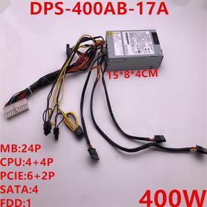 PSU For Delta 80plus Gold AIO HTPC FLEX Small 1U Rated 400W Peak 450W Switching Power Supply DPS-400AB-17 A