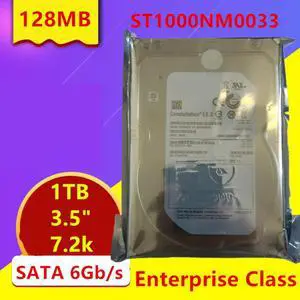 HDD For Seagate Brand 1TB 3.5" SATA 6 Gb/s 128MB 7200RPM For Internal HDD For Enterprise Class HDD For ST1000NM0033