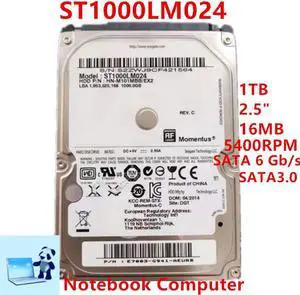 HDD For Samsung 1TB 2.5" SATA 6 Gb/s 16MB 5400RPM For Internal Hard Disk For Notebook Computer HDD For ST1000LM024