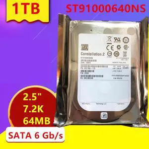 HDD For Seagate 1TB 2.5" SATA 6 Gb/s 64MB 7200RPM For Internal HDD For Enterprise Class HDD For ST91000640NS