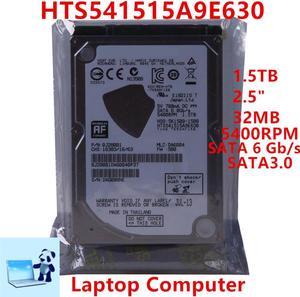 HDD For Hgst Brand 1.5TB 2.5" SATA 6 Gb/s 32MB 5400RPM For Internal Hard Disk For Notebook HDD For HTS541515A9E630