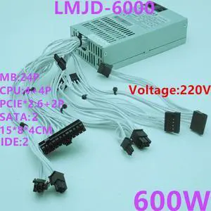 PSU For Lingmaojingdian ITX FLEX NAS Small 1U K39 600W Switching Power Supply LMJD-6000