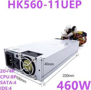 PSU For Huntkey FLEX 1U 460W Switching Power Supply HK560-11UEP