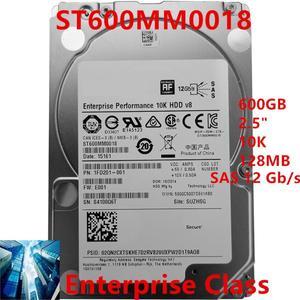 HDD For Seagate 600GB 2.5" 10K 128MB SAS 12 Gb/s For Internal Hard Disk For Enterprise Class HDD For ST600MM0018