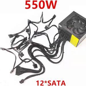 PSU For Special Power Supply For 12 Hard Disk IPFS Multi Hard Disk Power Supply Desktop Power Supply 12*SATA 550W