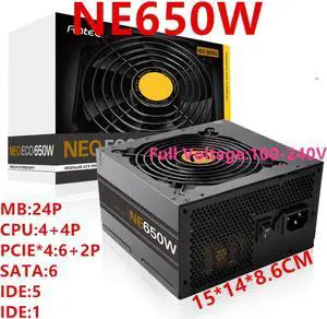 PSU For Antec Brand ATX 80plus Bronze Half Module Game Silent Power Supply 650W/550W Power Supply NE650W NE550W