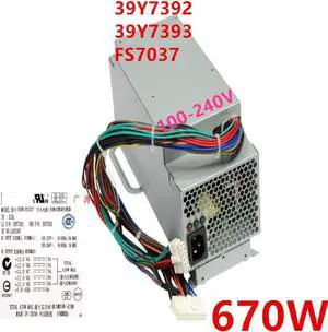 Almost PSU For IBM X3400M3 X3500M3 M2 670W Switching Power Supply 39Y7392 39Y7393 FS7037