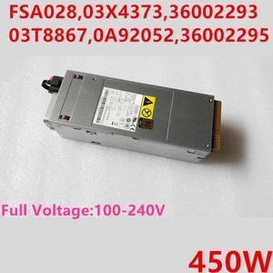 PSU For Lenovo Thinkserver TS440 540 530 450W Power Supply FSA028 03X4373 36002293 03T8867 0A92052 36002295