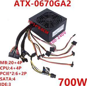 PSU For Enhance ATX 700W Switching Power Supply ATX-0670GA2