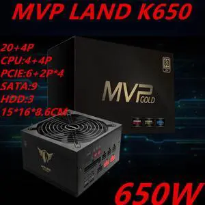PSU For Huntkey Brand 2080Ti Power Supply 650W Power Supply MVP LAND K650 HK750-91PP ZP650P-HK HK650/HK700-71PP