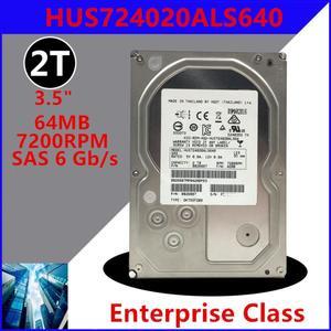 HDD For Hgst 2TB 3.5" SAS 6 Gb/s 64MB 7200RPM For Internal Hard Disk For Enterprise Class HDD For HUS724020ALS640
