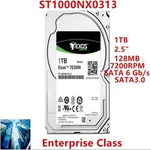HDD For Seagate 1TB 2.5" SATA 6 Gb/s 128MB 7200RPM For Internal HDD For Enterprise Class HDD For ST1000NX0313