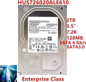 HDD For Hgst 2TB 3.5" SATA 6 Gb/s 128MB 7200RPM For Internal Hard Disk For Enterprise Class HDD For HUS726020ALE610