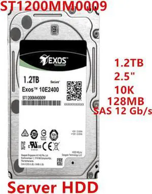 HDD For Seagate 1.2TB 2.5" 10K SAS 12 Gb/s 128MB 10000RPM For Internal Hard Disk For Server HDD For ST1200MM0009