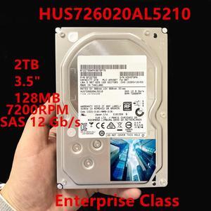 HDD For Hgst Brand 2TB 3.5" SAS 12 Gb/s 128MB 7200RPM For Internal HDD For Enterprise Class HDD For HUS726020AL5210