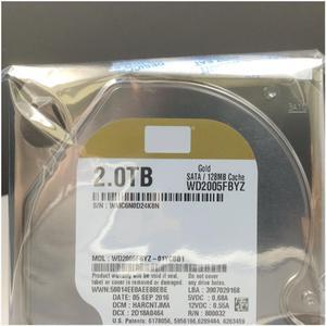 OIAGLH HDD For Brand Gold 2TB 3.5SATA 6 Gb/s 128MB 7200RPM For Internal HDD For Enterprise Class HDD For WD2005FBYZ