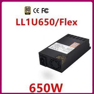 PSU For Lianli Full Module 80plus Gold Flex ITX NAS Small 1U K39 650W Switching Power Supply LL1U650F/Flex