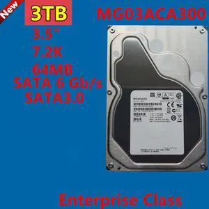 HDD For Toshiba 3TB 3.5" SATA 6 Gb/s 64MB 7200RPM For Internal Hard Drive For Enterprise Class HDD For MG03ACA300