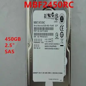 HDD For Toshiba 450GB 2.5" SAS 6 Gb/s 64MB 10000RPM For Internal Hard Drive For Server Hard Disk For MBF2450RC