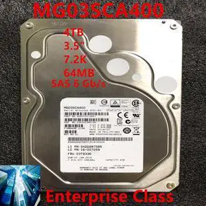 HDD For Toshiba Brand 4TB 3.5" SAS 6 Gb/s 64MB 7200RPM For Internal HDD For Enterprise Class HDD For MG03SCA400