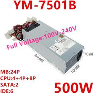 PSU For 3Y PowerLeader 80plus Bronze -5V 2U Switching 500W Power Supply YM-7501B